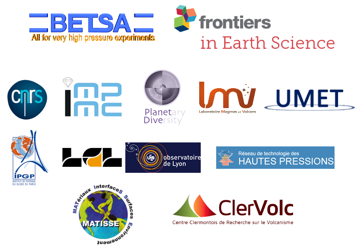 Sponsors of the High Pressure Mineral Physics Seminar